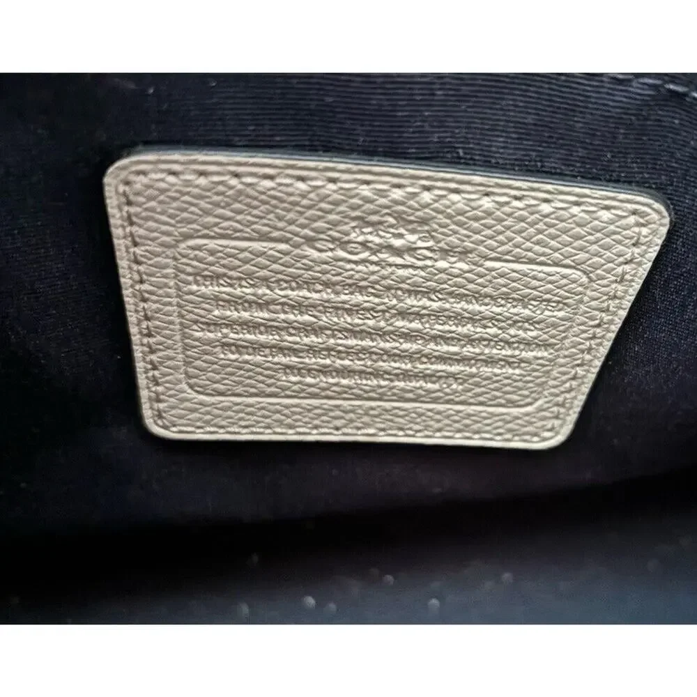 Coach Margot Carryall Bicolor Midnight Chalk Leather Crossbody Bag New With Tags